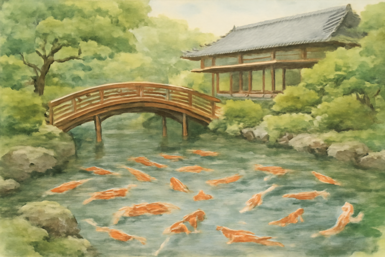 吉池旅館の鯉に会いに行こう!約千尾の鯉が泳ぐ庭園の魅力とは?