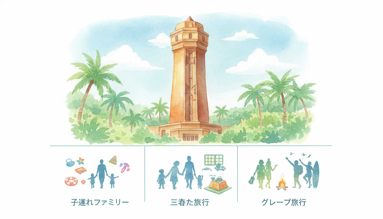 モノリスタワーのおすすめ部屋は「同行者」で決まる