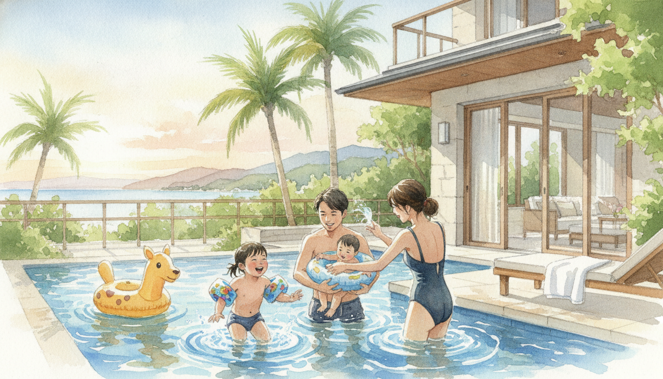 子連れに最適なプライベートプール付きホテルとは?